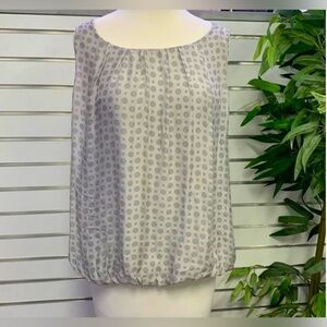 Gorgeous luxury Italian silk top loose floral lace piazza Roma